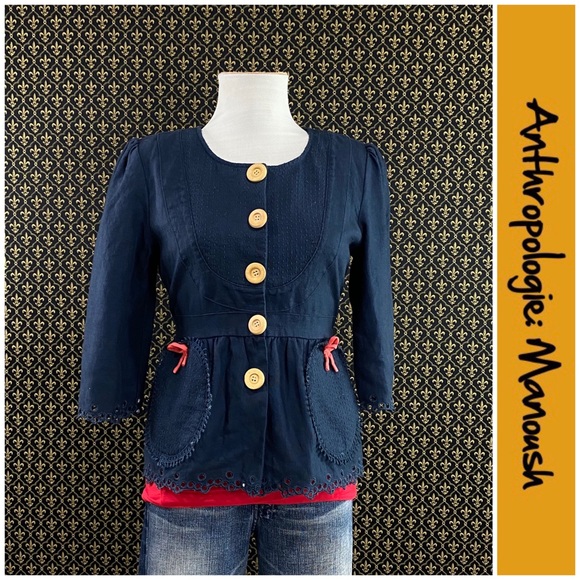 Anthro “Abigail Jacket” by Manoush - Picture 1 of 12